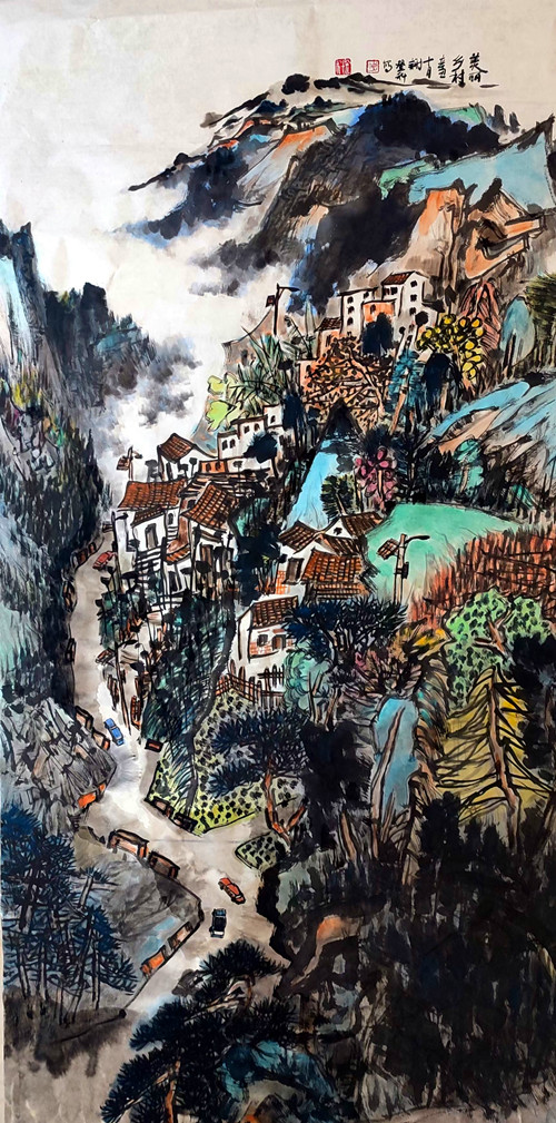 谢登科作品《美丽乡村》