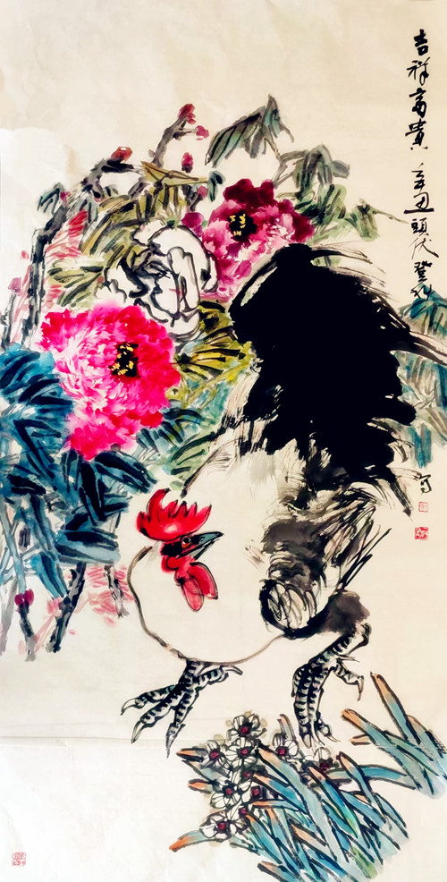 谢登科作品《吉祥高贵》